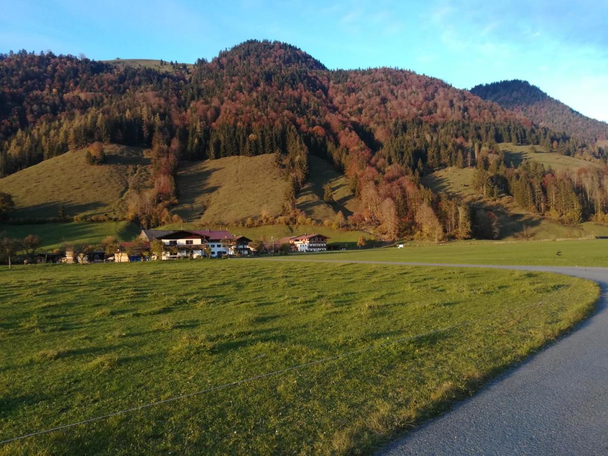 Bio- Bauernhof Obermaurach Apartment Walchsee Exterior foto