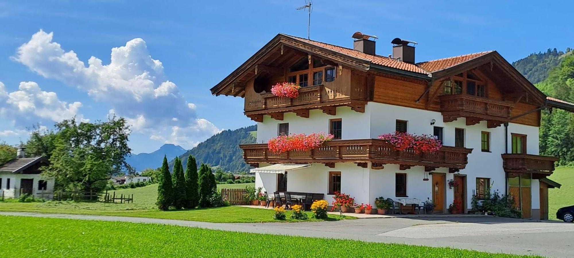 Bio- Bauernhof Obermaurach Apartment Walchsee Exterior foto